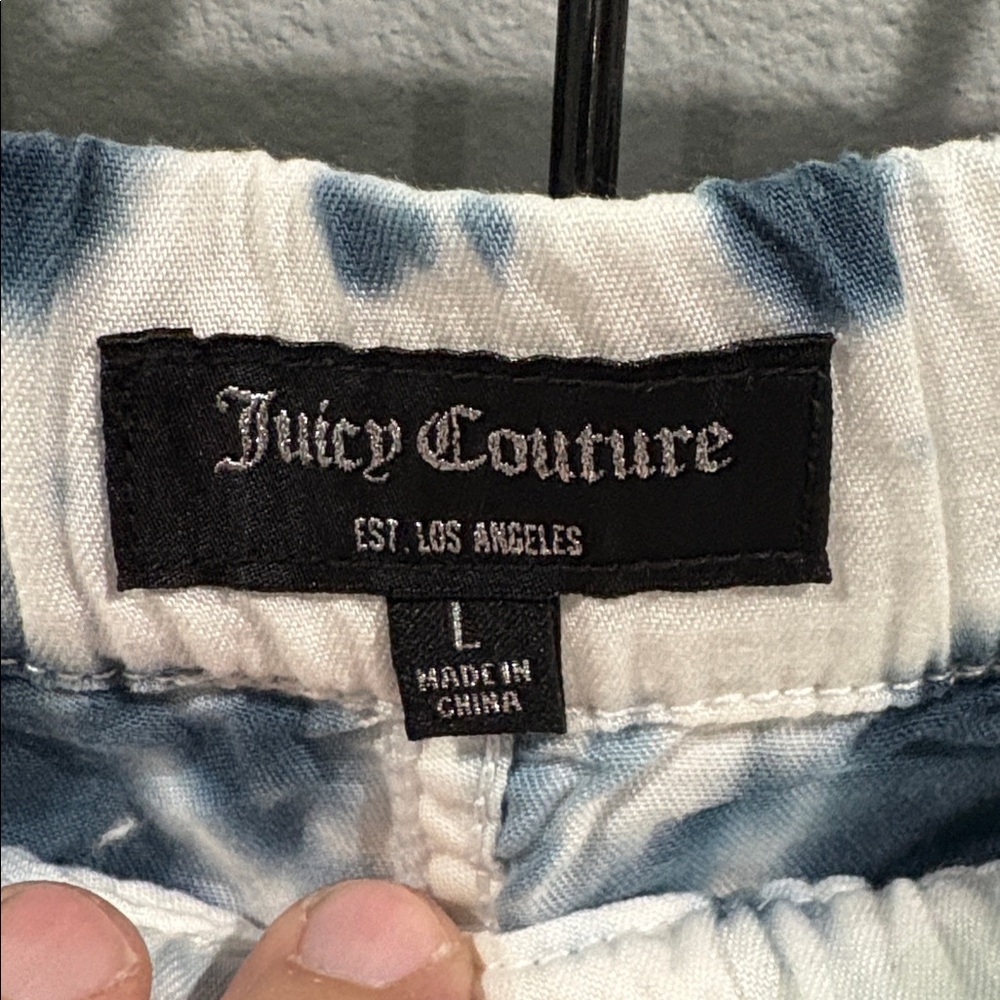 Juicy Couture Blue and White Tie-Dye Pants - Picture 2 of 8